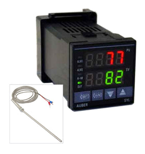 Carlin Burner Controller Package:  PID/SSR Controller with 4" K-type Thermocouple (FREE SHIPPING)